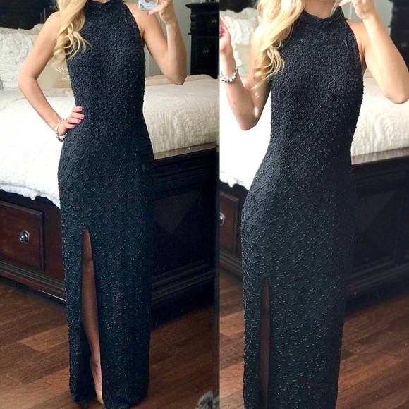 Adrianna Papell Dresses & Skirts - Adrianna Papell Beaded Long Gown Prom Evening